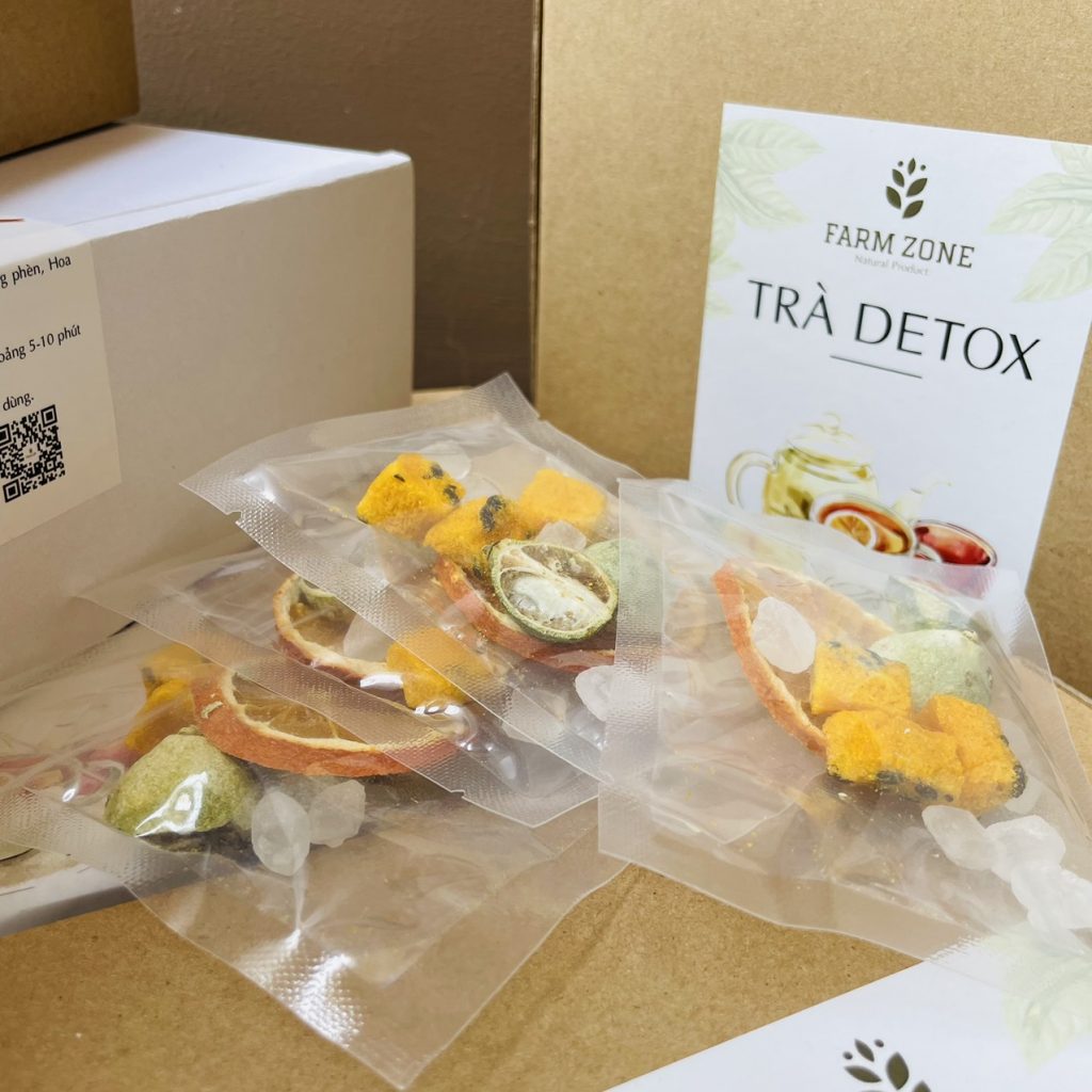 hộp quà tặng trà detox 20 gói