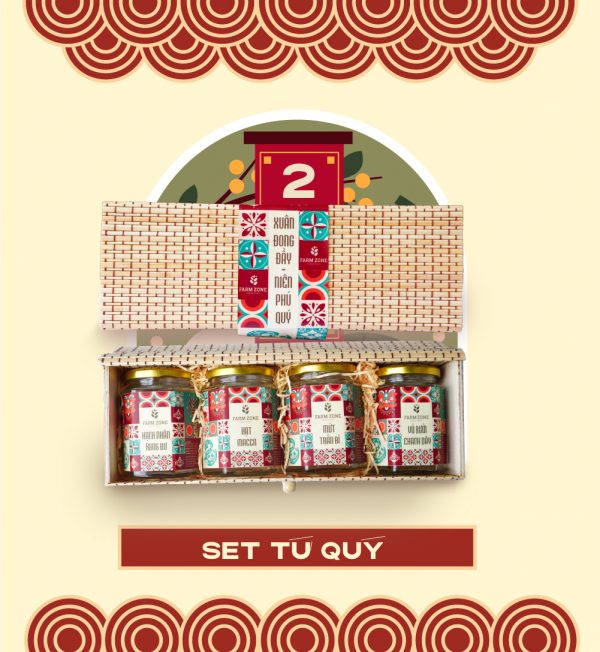 Set quà Tết Tứ Quý